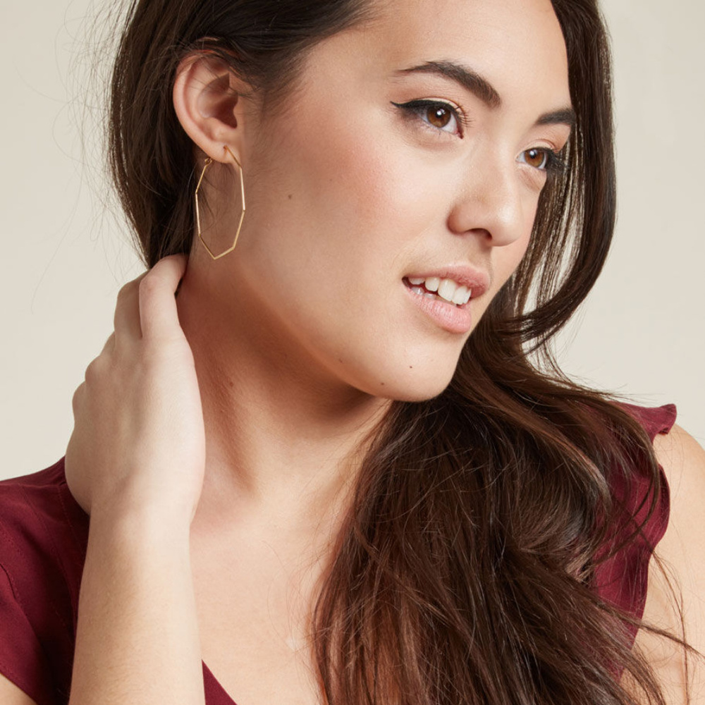 ModCloth Taking Shape Geometric Earrings